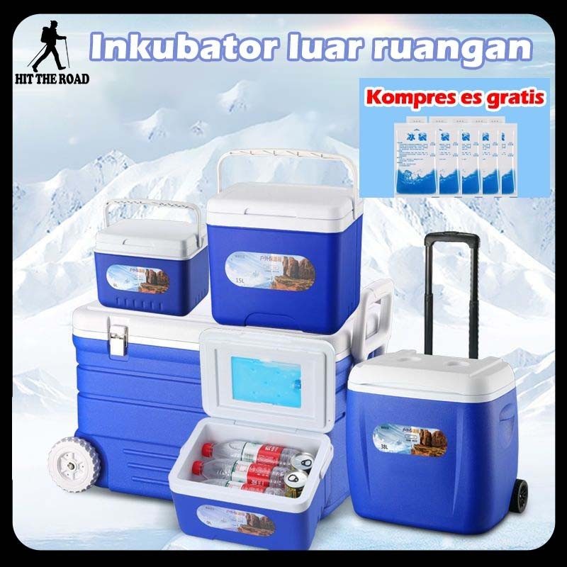 KICLONE_SHOP  【Stok Siap Di Pakuhaji 】EPS Cooler Box ES 6/15/24 Liter Cool Box Mini Pendingin Kotak 
