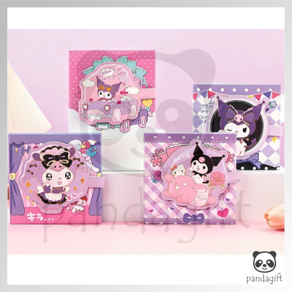 

Notebook Diary Magnet Motif Sanrio Kuromi Melody Cinnamonroll Kertas Bermotif 13x13CM - GG0370