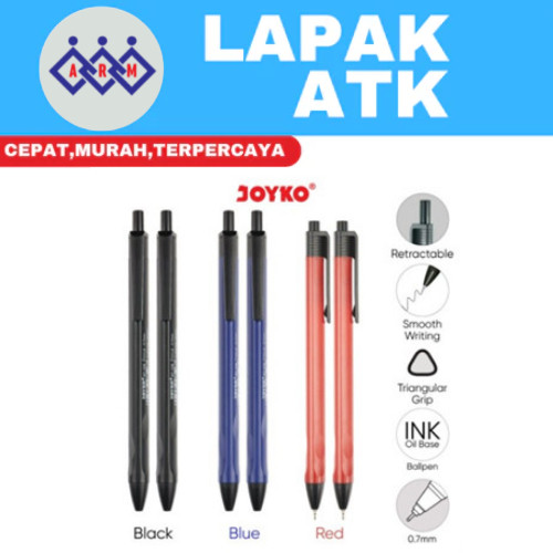 

Ball Pen Pulpen Pena Joyko BP-338 Vokus 0.7 mm (PER PCS) ++ Best Seller