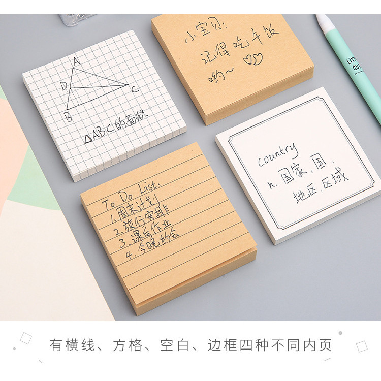 

Basic Sticky Notes Stationery Notepad Post bookmark Sticky notes it kawaii Stickers in notebook Memo pad Cute Korean Stationery