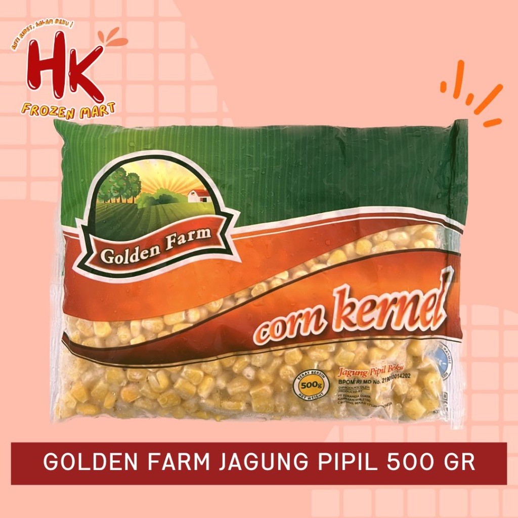 

Golden Farm Jagung Pipil 500gr | corn kernel frozen kupas sayur beku Premium HK Frozen Mart
