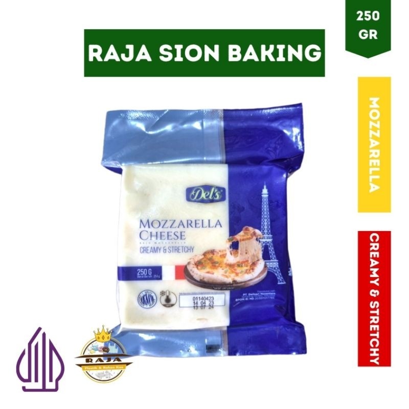 

Keju Mozzarella Dels Creamy & Stretchy / Mozzarella Cheese Del's 250gr