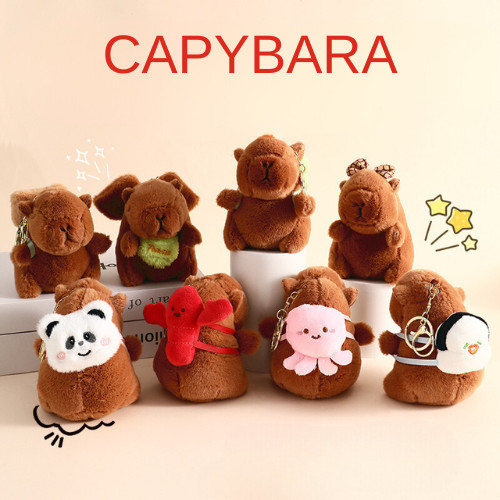 

[randomfinds] Gantungan Kunci Boneka CAPYBARA / Ganci CAPYBARA / Plush Keychain / Bag Charm