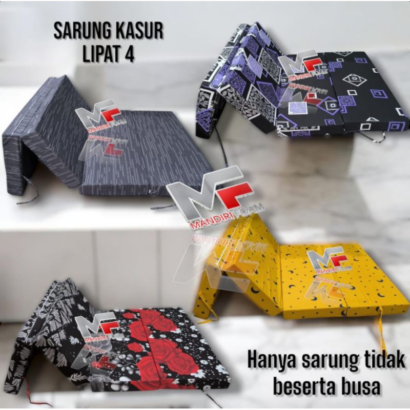 Sarung Kasur Lipat 4 Resleting Inoac  Tebal 5cm 10cm 15cm 20cm Sarung Kasur Lipat Inoac Sarung Kasur