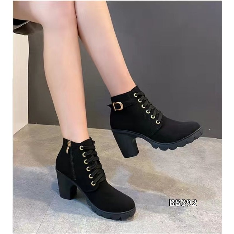 AMIINA BOOTS HIGH HEELS PLATFORM STYLE KOREA BS392