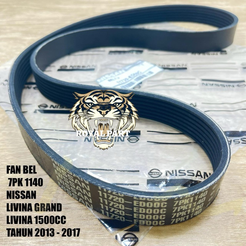 FAN VAN BELT BEL TALI KIPAS ( 7PK 1140 ) NISSAN LIVINA GRAND LIVINA 1.5 1.500CC FANBEL FANBELT VANBE