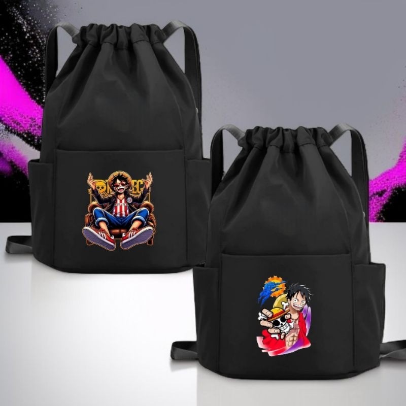 Tas Serut Futsal Pria Motif Distro Anak Remaja Kekinian Tas Punggung String bag