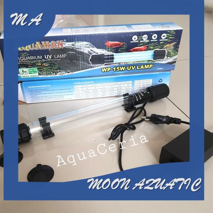 lampu uv kolam koi 15 watt aquaman lampu uv aquarium AQUAMAN 15 WATT