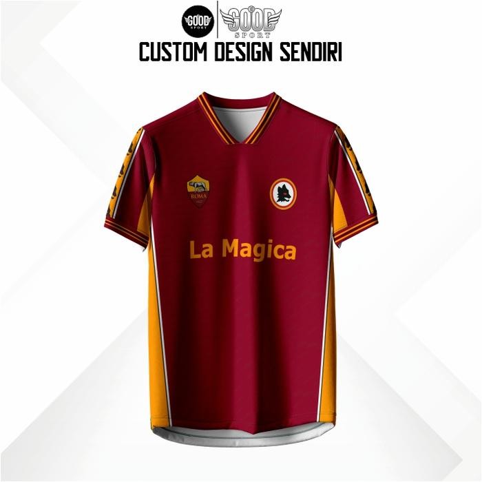 Jersey As Roma Fantasy / Jersey As Roma Vintage / Kaos As Roma / Jersey As Roma Retro - JERSEY ONLY,