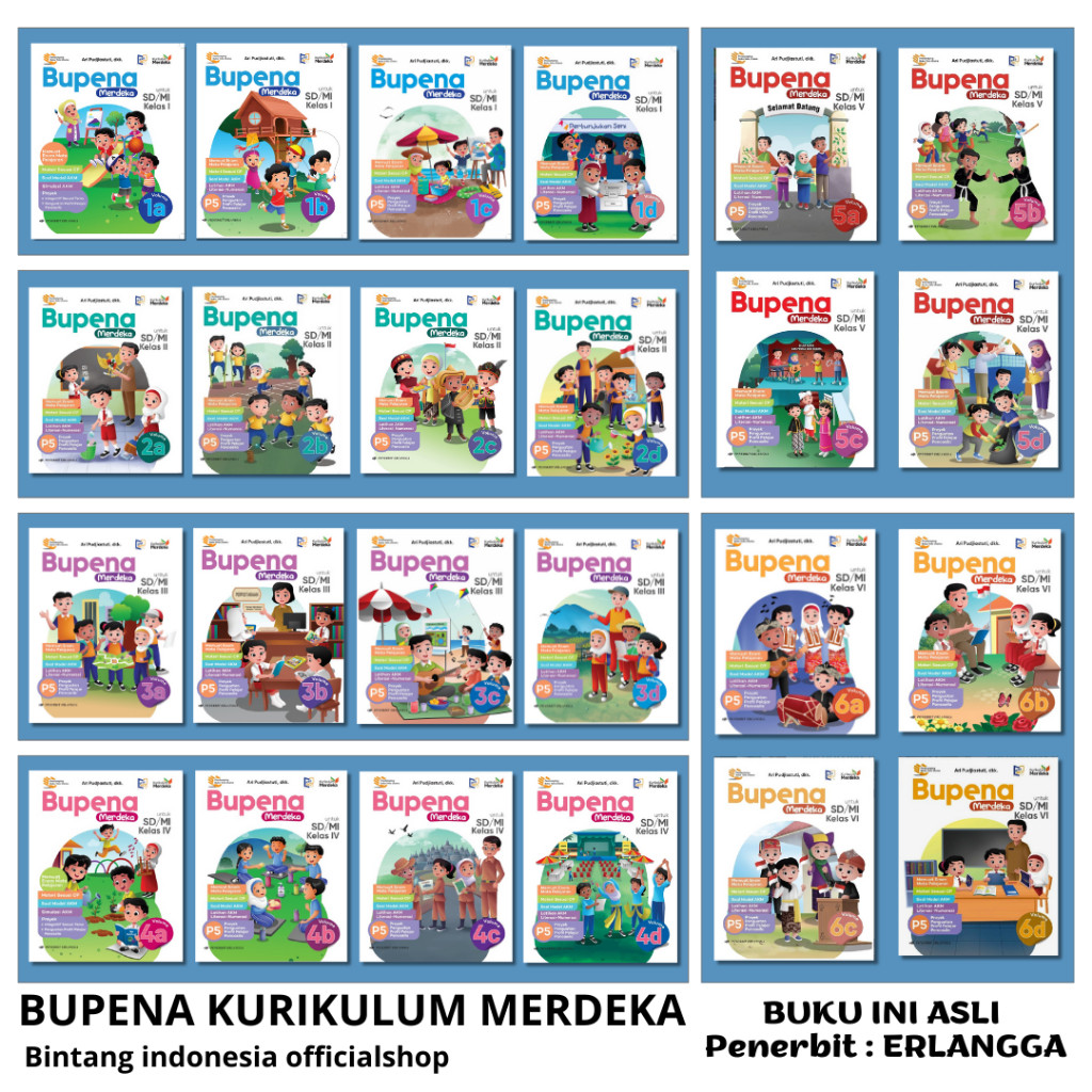 

ERLANGGA - Bupena Kurikulum Merdeka SD/MI Kelas I-VI
