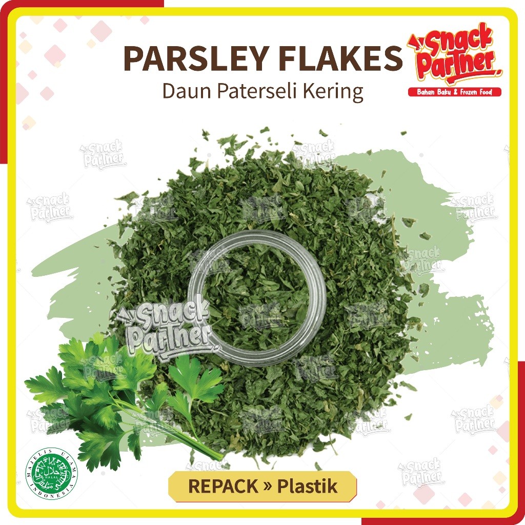 

PARSLEY FLAKES Repack 10 25 50 100 GR - Daun Paterseli Kering Tabur Dried Leaves 10GR 25GR 50GR 100GR