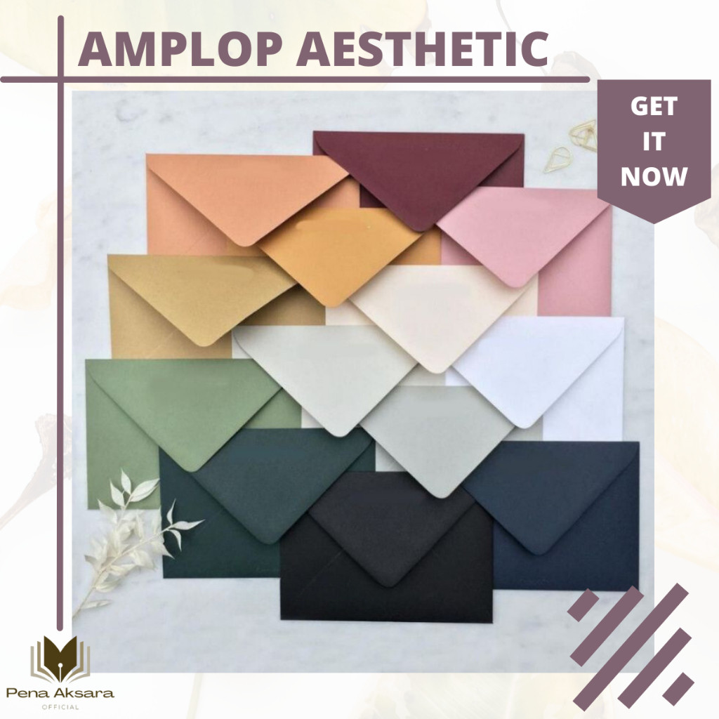 

Amplop Aesthetic Berbagai Ukuran A5, A6, A7, 6x8cm Harga Terjangkau dan Berbagai Warna