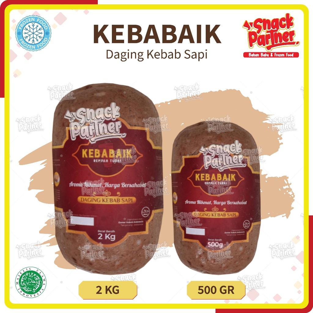 

KEBABAIK 500 GR - FROZEN FOOD Daging Kebab Sapi Keba Baik 500GR