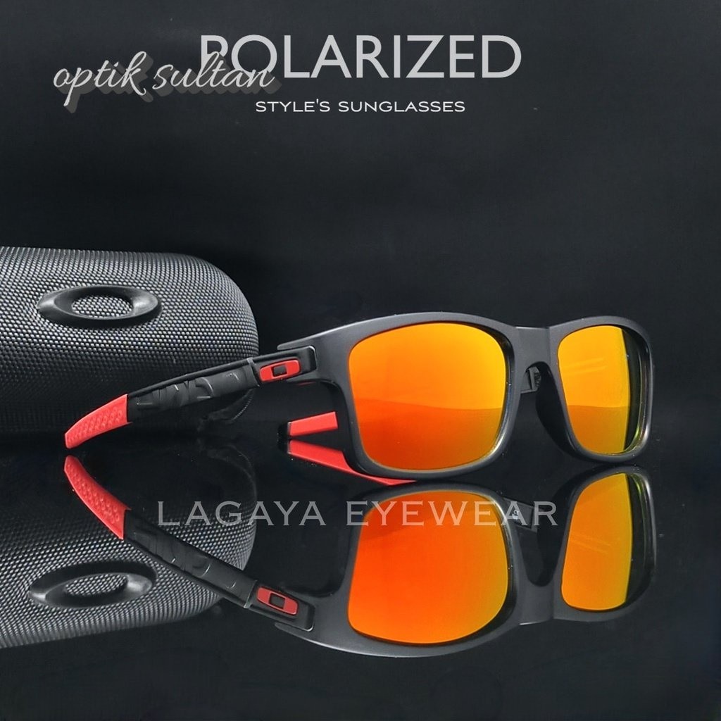 KACAMAT SPORT PRIA KEREN MODEL OAKLEY CURrENCY 0754 FRAME TITANIUM PREMIUM POLARIZED LENSA HITS