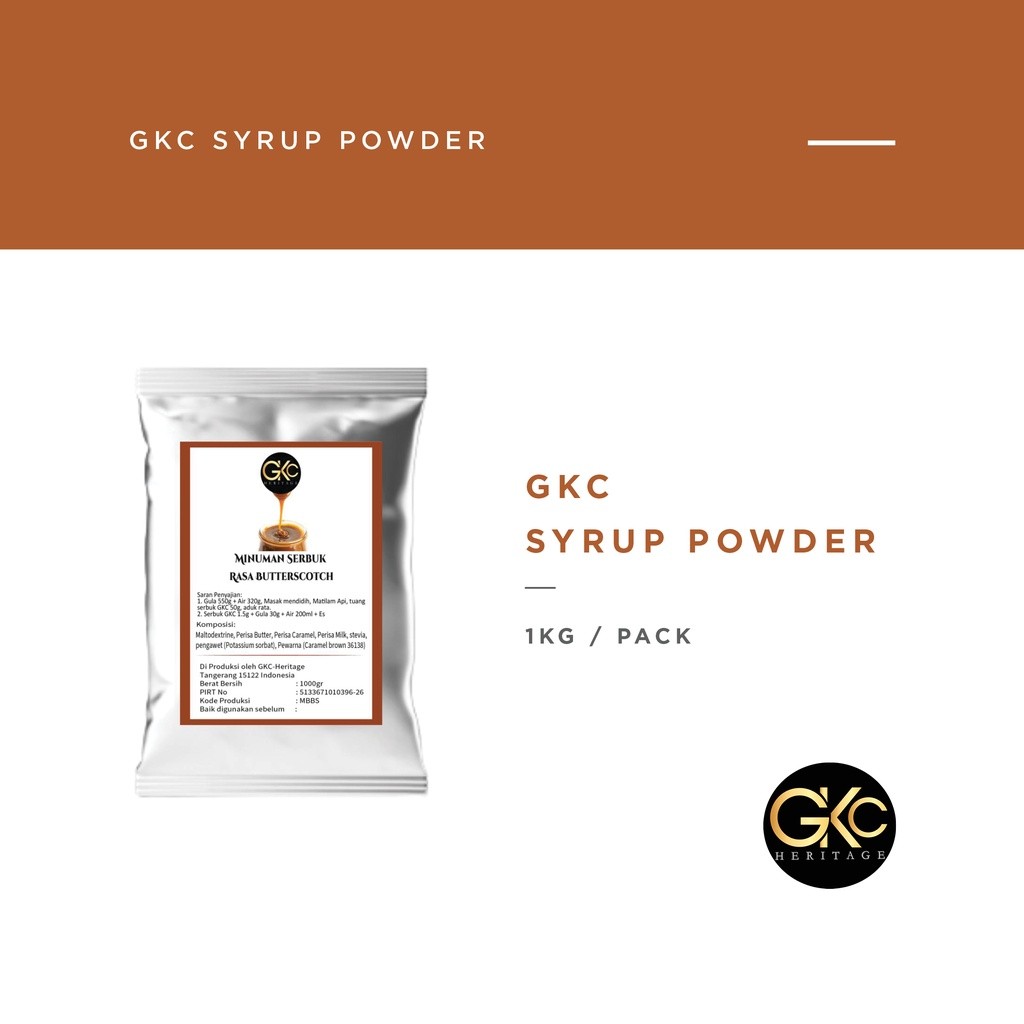 

GKC Heritage Sirup Bubuk Konsentrat Minuman Semua Varian - HALAL - 1 Kg - All Variant Powder Syrup