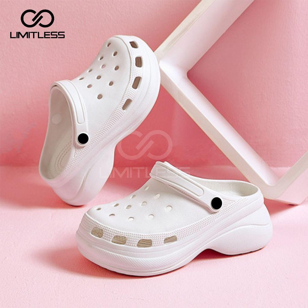 MPH Cross sandal Sandal Wanita FUJI Polos Modis Terbaru 2025 Sendal Cewek Selop Empuk Size 36-40 san