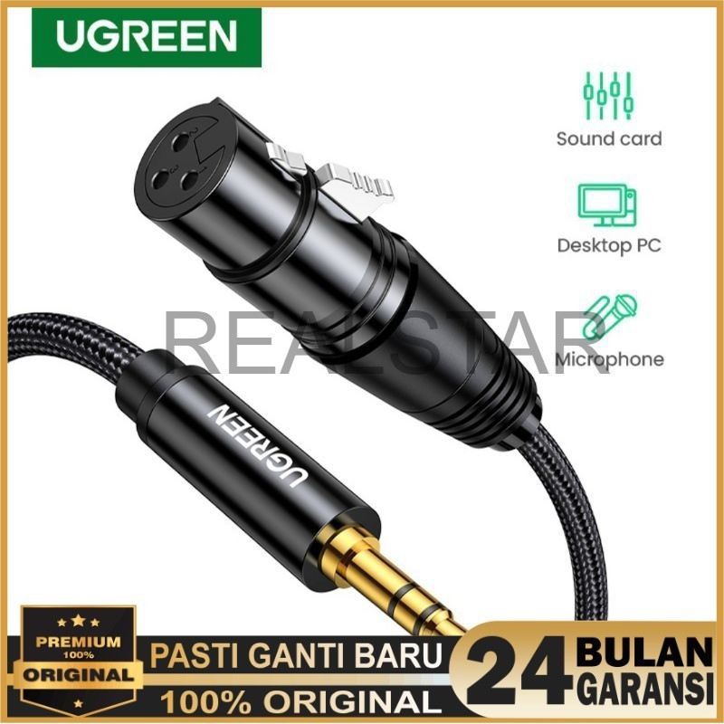 Ugreen XLR Microphone to Aux 3.5mm - Ugreen Jack 3.5 mm Male to XLR