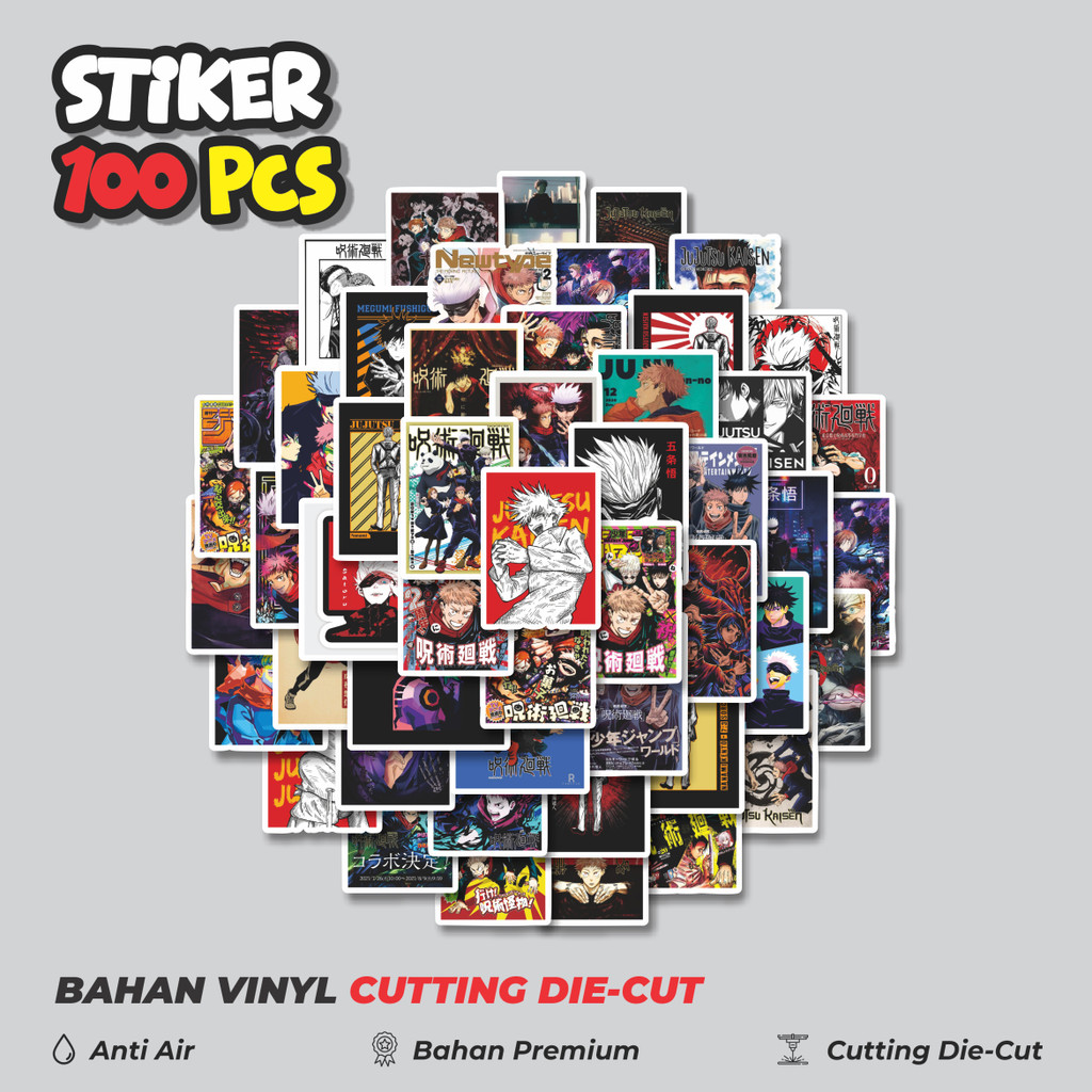 

Terbaru! 50 pcs Stiker Desain Cover Anime Jujutsu Kaisen Dekorasi Lucu Kreatif untuk Notebook, Skateboard, HP