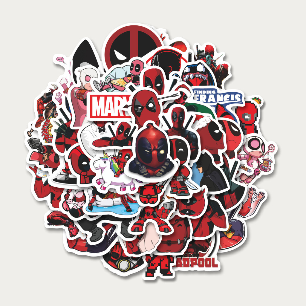 

Sticker Pack Stiker Kartun Dead Pool | Sticker TUMBLR | Stiker LAPTOP KOPER HELM