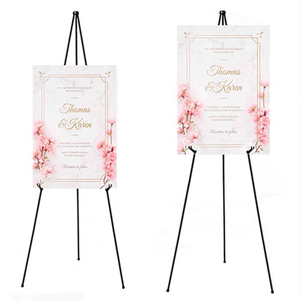 

Easy Storage Easel Stand Metal Display Stand Widely Use Wedding Sign White Easel Stand Display