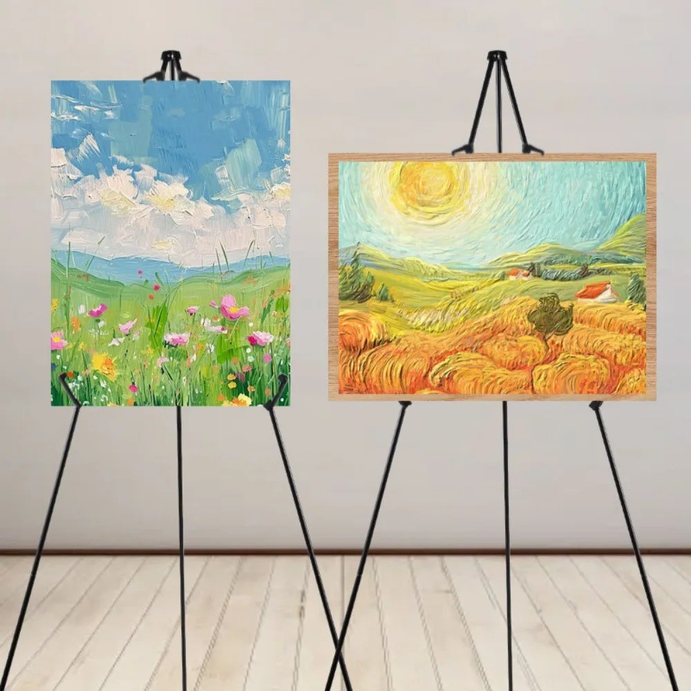 

3pcs Tall Basics Easel Display Stand, Instant Floor Poster Collapsible and Portable for Wedding Sign Poster Display Painting Art
