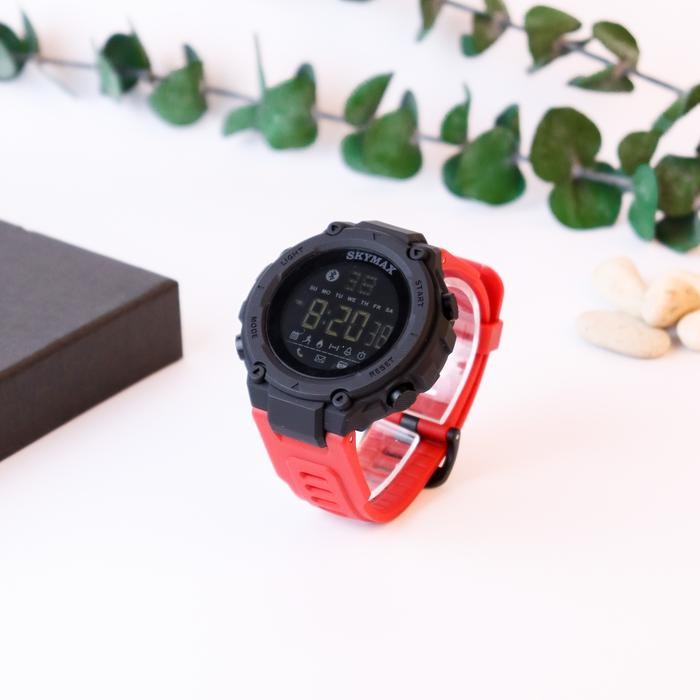 (Studio One) Jam Tangan SKYMAX Original Sport Digital Strap Rubber Water Resist SKY 2026 - MERAH, BE