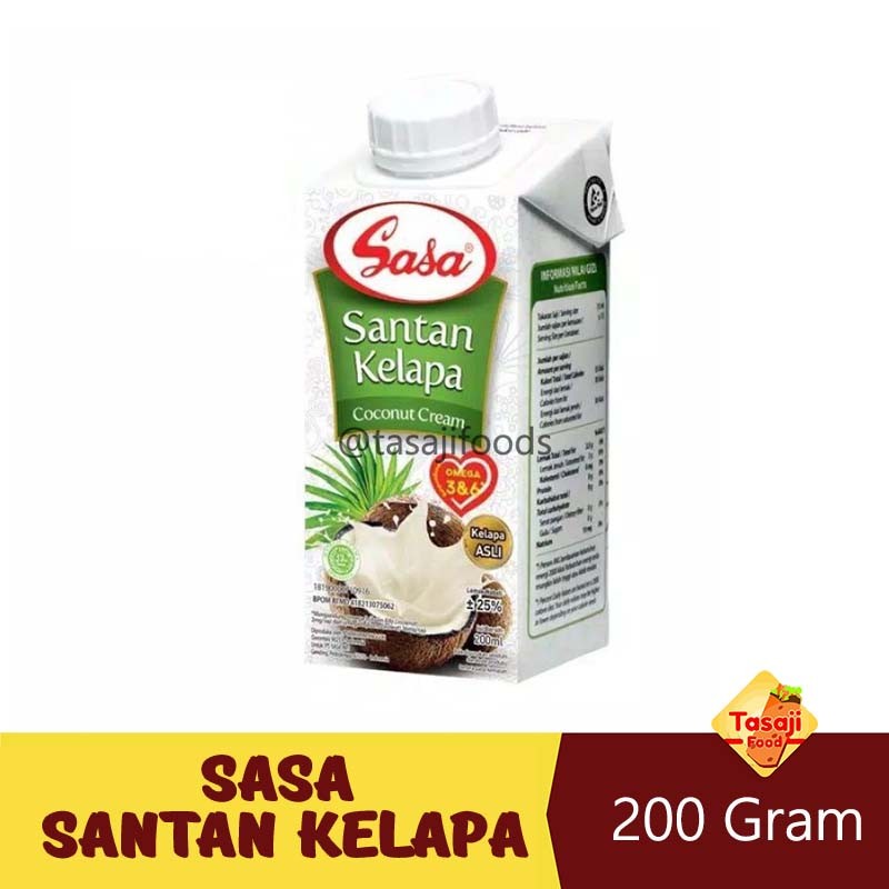 

Sasa Santan Kelapa 200 ML Coconut Cream Tazaj Shop