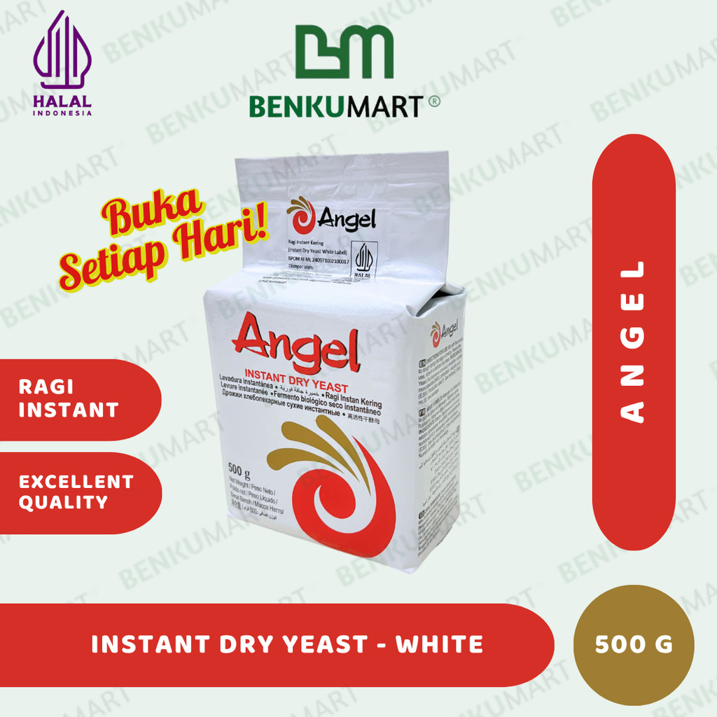 

Ragi Instan Angel WHITE - Instant Dry Yeast (500gr)
