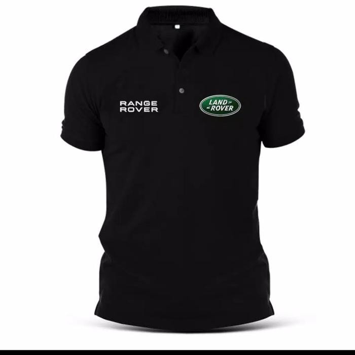 Polo Shirt Kaos Kerah Mobil Land Rover Range Rover Mobil Sport Kaos Pria Polo Pria - S, HITAM
