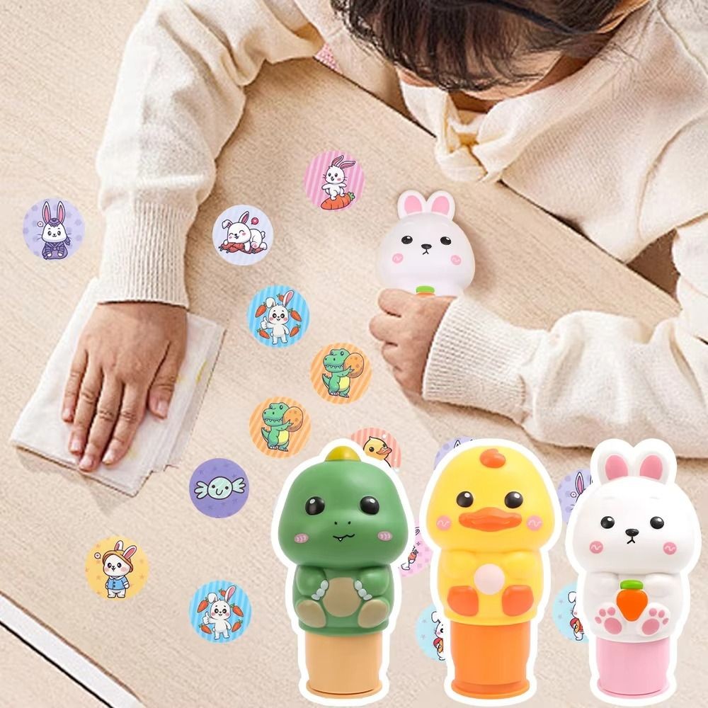 

DIY Crafts Animal Stamp Stickers Signet Waterproof Reward Stickers Toys Set Funny Interactive Children's Seal Toy