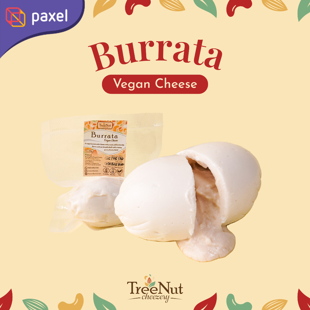 

Keju Vegan Burrata Lembut Meleleh – Asam Gurih – Cheese Nabati – Vegetarian Food | TreeNut Cheezery