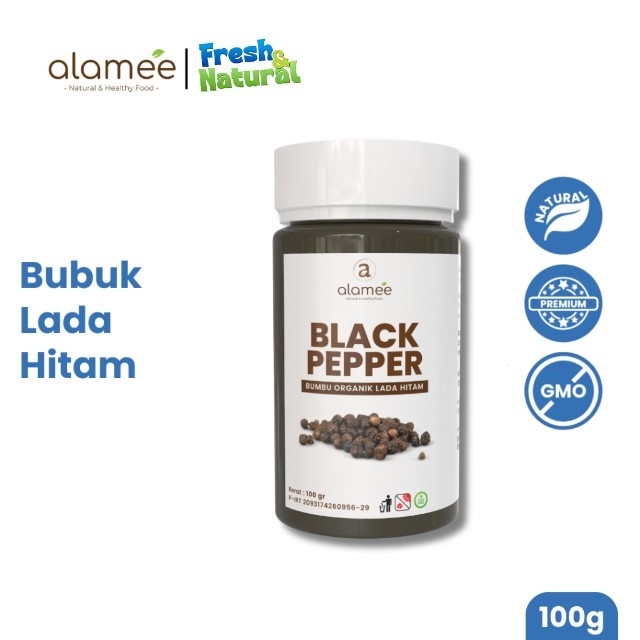 

ALAMEE Blackpepper Powder Lada Hitam Bubuk Black Pepper Bumbu Dapur Instan fresh and natural
