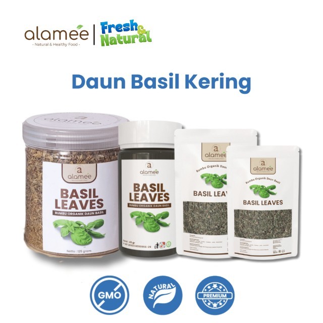 

ALAMEE Daun Basil Kering Bumbu Masak Kering Dapur Dried Leaf Murni Asli Masakan Instan Organik fresh and natural