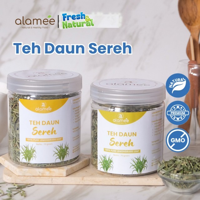 

ALAMEE Lemongrass Leaf Tea Teh Daun Sereh Organik Kering Dried 70gr fresh and natural