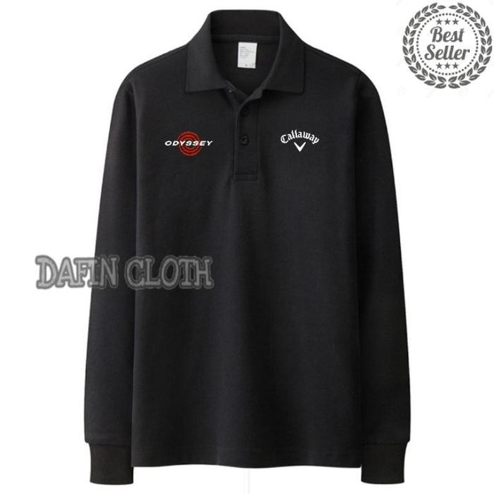 Longsleeve Polo shirt Kaos Kerah Pria Lengan Panjang Callaway Odyssey Best Kaos Big Size Polo Big SI