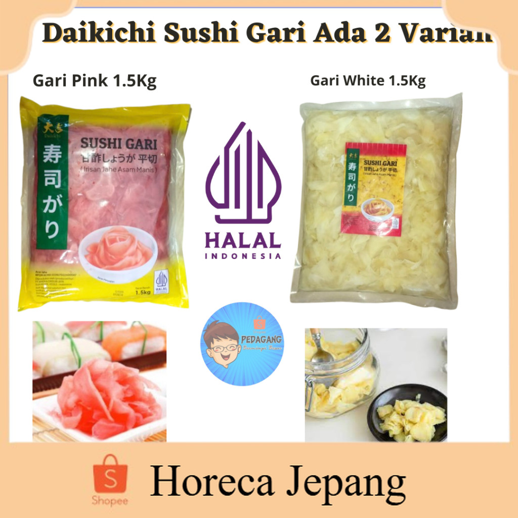 

Daikichi Sushi Gari Ada 2 Varian/ Daikichi Sushi Gari/ Sushi Pickled Ginger/ Acar Jahe