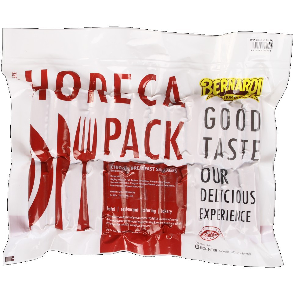 

FROZEN FOOD BERNARDI HORECA PACK SOSIS AYAM BREAKFAST 1KG - DISASS JOGJA