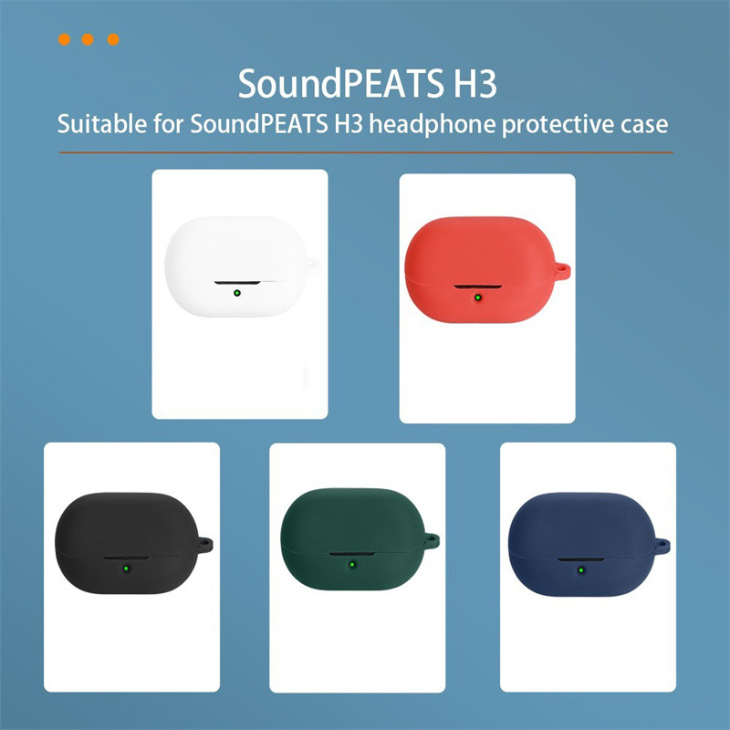 Case SoundPEATS H3 Headphones Stereo Soft Silicone Protection Slim Back Cover for SoundPEATS H3 Earp