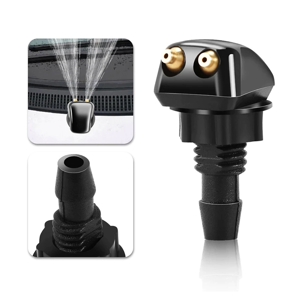 2PCS Nozzle Wiper Water Nozzle Universal Semprotan Wiper Mobil 360° Adjustable Nozzle Wiper Avanza