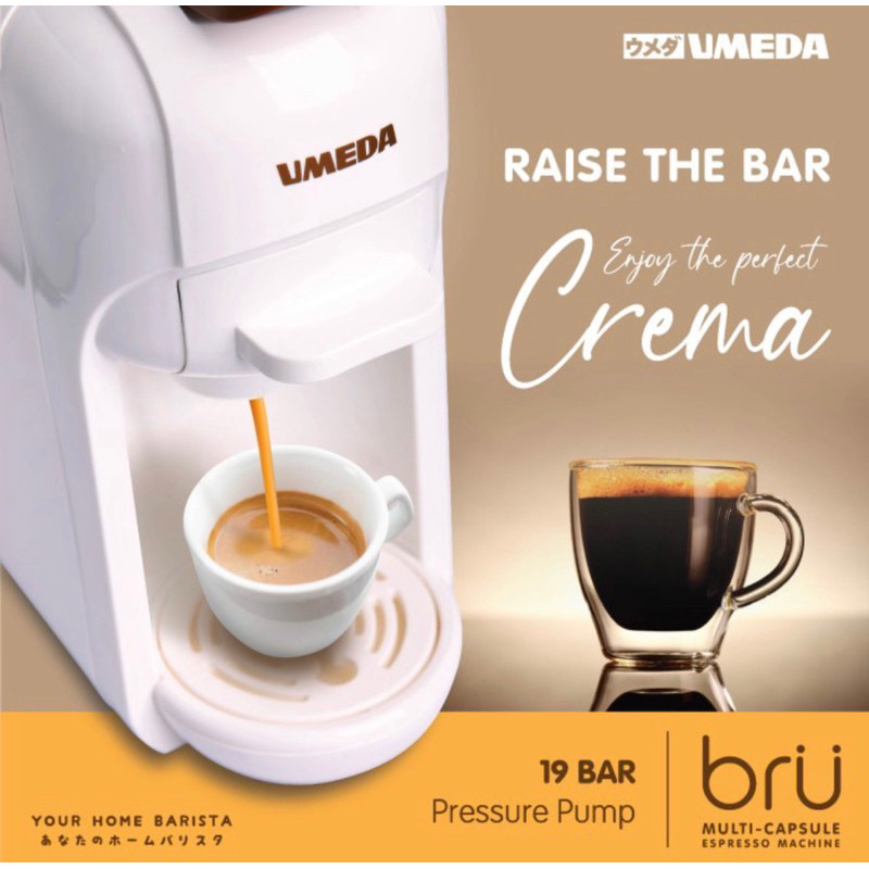 Umeda BRU Mesin Kopi Multi Kapsul / Nespresso Capsule Coffe Maker - Mesin Pembut Kopi - Coffe Maker