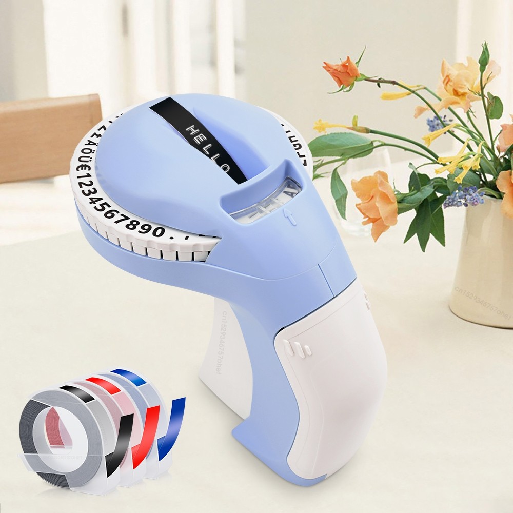 

Alat cetak label harga Printer Label Dymo / Cidy / Motex Label maker embossing machine manual alat pembuat label nama / Mesin Printer