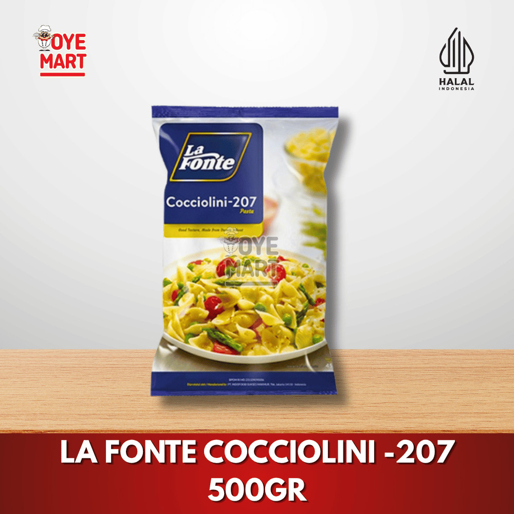 

LA FONTE COCCIOLINI -207 500GR/MAKARONI BENTUK KERANG