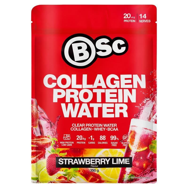 

BSc Collagen Protein Water Strawberry Lime 350g Australia