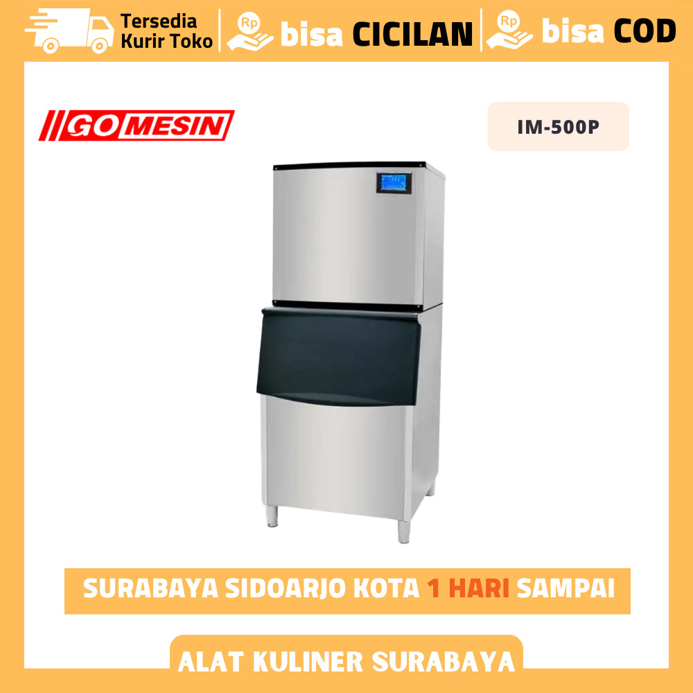 Mesin Es Batu Kristal Gomesin IM-500P Mesin Pembuat Es Batu Kristal Otomatis Ice Maker Cube