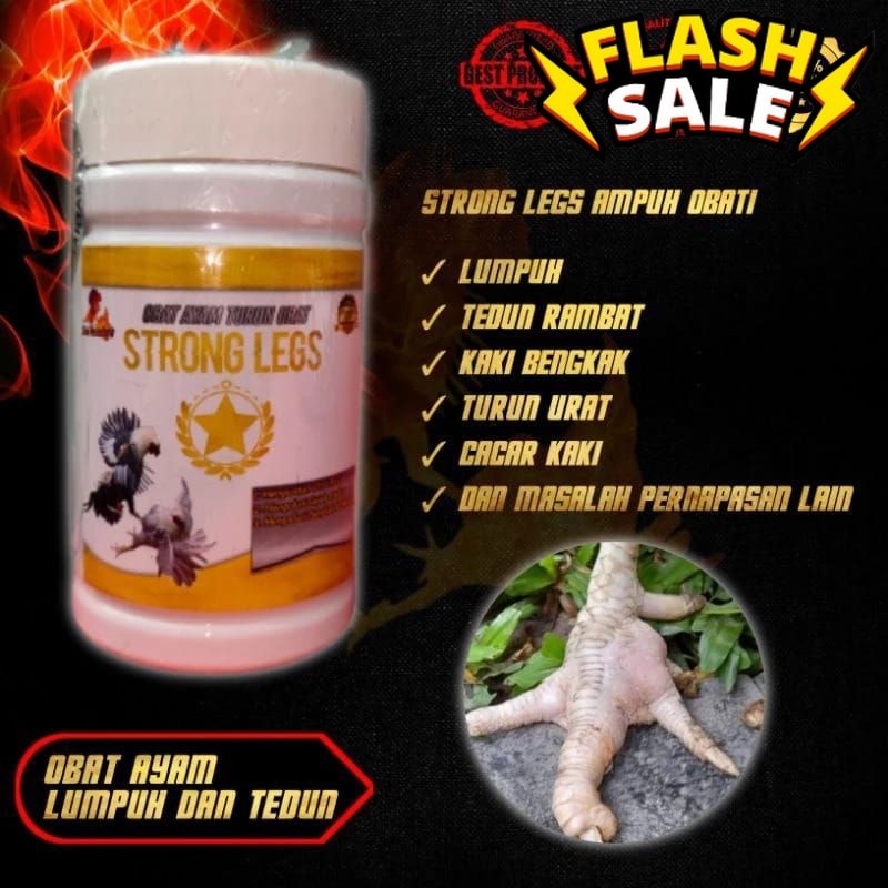Jamu Ayam Laga Mujarab STRONG LEGS obat kaki LUMPUH TEDUN TURUN URAT BENGKAK