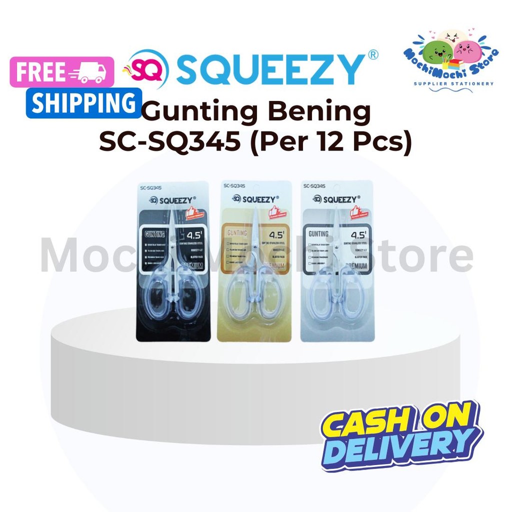 

PER LUSIN/ 12 PCS Gunting Bening SC-SQ345 | Gunting Stainless Steel | Scissors Stainless Steel | Gunting Kecil Bening | Gunting Bahan Baja Anti Karat