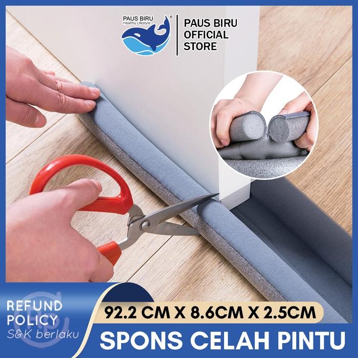 

Promo Busa Penutup Celah Lubang Bawah Pintu / Sponge Penghalang Debu Angin Kecoa Serangga Twin Draft Door Seal Foam Alas Pelindung - HITAM terlaris