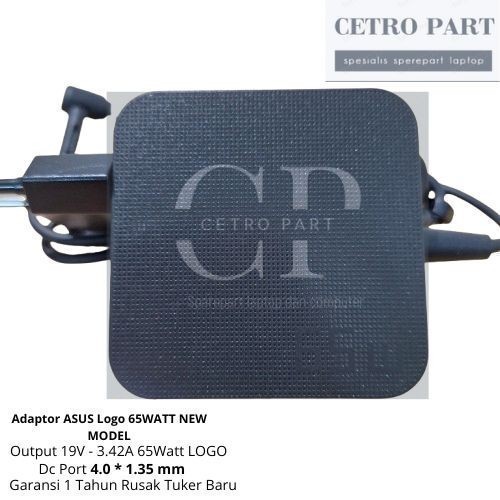 Charger Adaptor Asus Vivobook Flip 14 TM420IA TM420I TM420U Series ( 19V - 3.42A ) LOGO 65W -CP