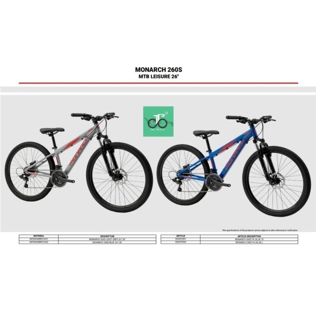 Sepeda MTB 26" Polygon Monarch 260S Alloy 26S (26 S)