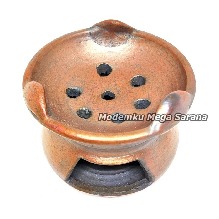 Gerabahku | Tungku Anglo Mini Tanah Liat Diameter 12 cm Miniatur Anglo Kecil Dupa Aroma Terapi Maina